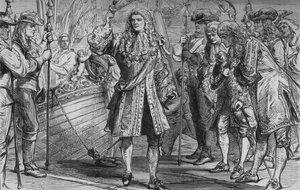 Le roi Jacques II débarquant à Kinsale, 12 mars 1689, vers 1880