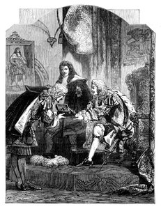 Le roi Jacques II recevant le pot-de-vin français, vers 1902