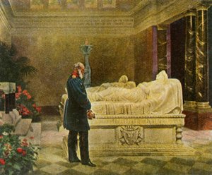 Le roi Guillaume Ier au tombeau de ses parents, 19 juillet 1870, 1936