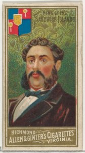 Roi des îles Sandwich, de la série Les Souverains du Monde N34 pour Allen & Ginter Ciga..., 1889 - Unbekannt
