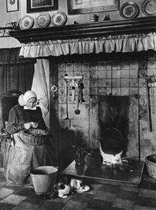 Cuisine et salon en un, Twente, Pays-Bas, vers 1934