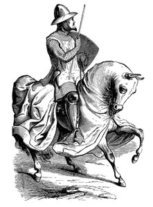Chevalier en armure de guerre