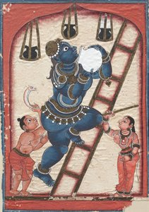 Krishna volant du caillé, fin des années 1700