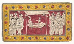 Krishna avec un ascète, ca. 1850 - Unbekannt