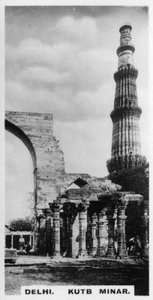Kutb Minar, Delhi, Inde, vers 1925
