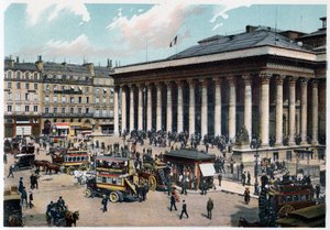 La Bourse, Paris, vers 1900