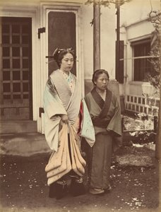 Dame et servante, 1870s