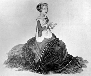 Costume de dame, 14e siècle, 1910