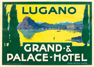 Lac de Lugano. Grand et Palace Hotel, vers 1925 - Unbekannt