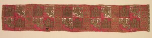 Lampas avec héraldique de Castille et León, d