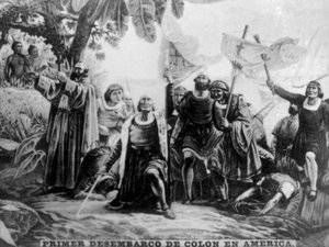 Débarquement de Colomb en Amérique, 15ème siècle, années 1920