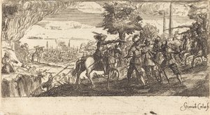 Paysage avec scène de bataille - Unbekannt