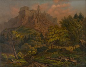 Paysage avec château