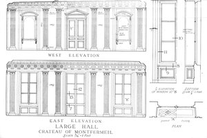 Grande salle, Château de Montfermeil, Paris, 1924 - Unbekannt