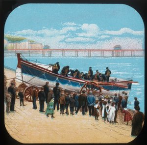 Lancement du canot de sauvetage, vers 1900 - Unbekannt