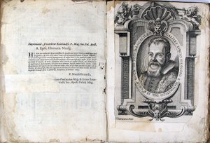 Feuille du livre Le Messager Il Saggiatore de Galileo Galilei, 1623