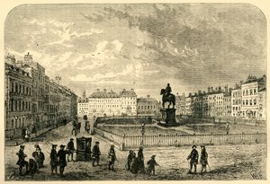 Leicester Square, vers 1750, 1881