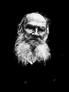 Léon Tolstoï, romancier russe, vers 1900