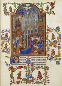 Les Très Riches Heures du duc de Berry, Folio 158r - La Messe de Noël