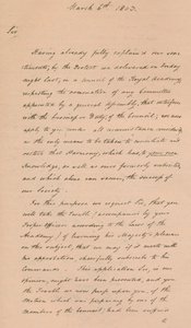 Lettre à Benjamin West, président de la Royal Academy, 1803 1904 - Unbekannt