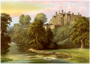 Tour de Lilburn, Northumberland, maison de la famille Collingwood, vers 1880
