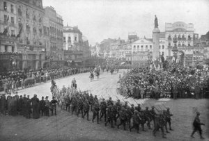 Lille libérée par la 5e armée britannique, France, 17 octobre 1918