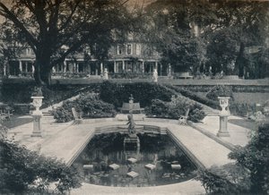 Bassin de lys et façade ouest, The Hill, Hampstead Heath, vers 1900 - Unbekannt