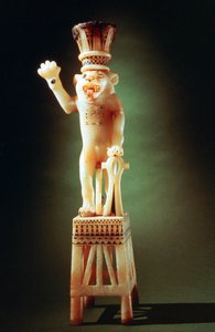 Figurine de lion de la tombe de Toutankhamon, 14e siècle av. J.-C.