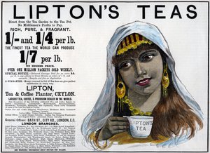Publicité pour les thés Lipton