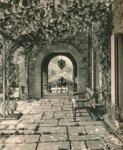 Terrasse vivante, Maison de campagne de M. W. Griffin Gribbel, Chestnut Hill, Philadelphie, vers 1928