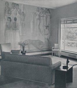 Salon dans la résidence Cafritz à Georgetown, près de Washington D.C., 1942