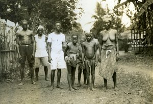 Gens locaux, Sierra Leone, 20e siècle