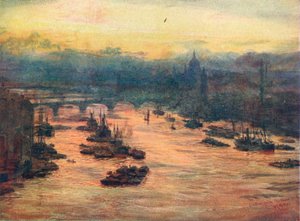 Londres, depuis le Tower Bridge, 1905-1906 - Unbekannt