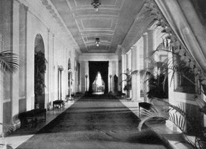 Long couloir, La Maison Blanche, Washington, USA, 1908