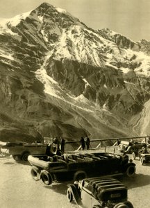 Point de vue à Hochmais sur la route alpine du Grossglockner, Autriche, vers 1935