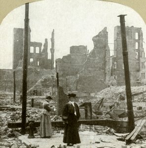 Vue vers le nord-est depuis le coin des rues Ellis et Powell, 1906 - Unbekannt