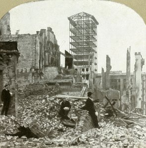 Regard vers le sud, coin de Sutter et Stockton, 1906 - Unbekannt