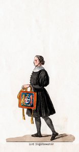 Lord Seal keeper, costume pour la pièce de Shakespeare, Henry VIII