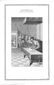 Louis XII écrivant