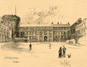Lower Castle Yard, Dublin, Irlande, vers 1890