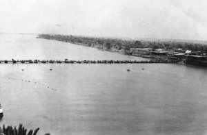 Ponton inférieur, Bagdad, Mésopotamie, Première Guerre mondiale, 1918