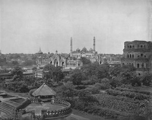 Lucknow, sur la rivière Gomti, 19e siècle