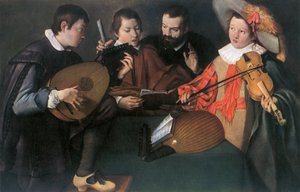 Luths et violon, peintre italien inconnu du XVIIe siècle