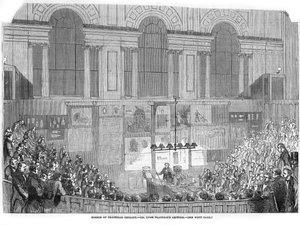 Lyon Playfair, chimiste et politicien écossais, donnant une conférence, 1852 - Unbekannt