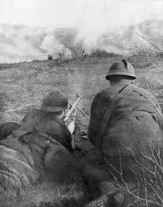Mitrailleurs au bord du bois de Hangard, Picardie, France, 28 avril 1918, 1926