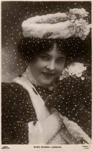 Madge Lessing, actrice allemande, vers 1906