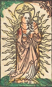 Madone et Enfant dans une gloire debout sur un croissant de lune, 1470-1480 - Unbekannt