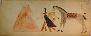 Maffet Ledger : Indien et cheval