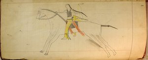Maffet Ledger : Indien monté, vers 1874-81