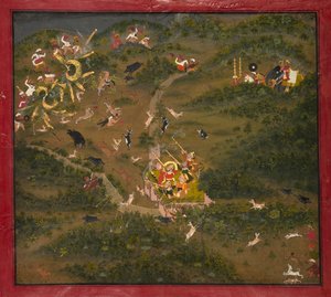 Maharaja Jagat Singh chassant, 1734-1751